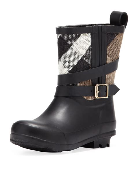 Burberry short rain boots